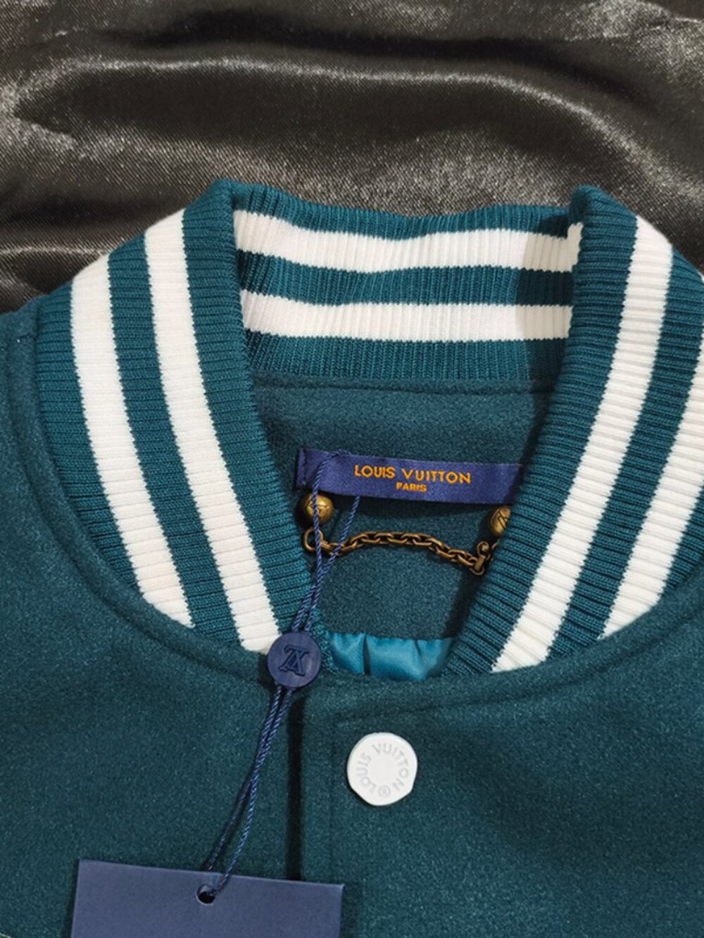 Louis Vuitton Color-Blocked Retro Baseball Jacket - Picture 2 of 8